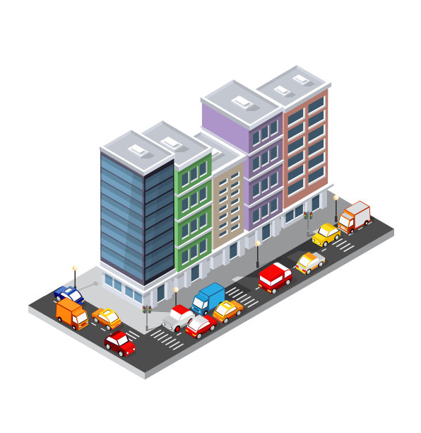 俯视图运输道路图片下载