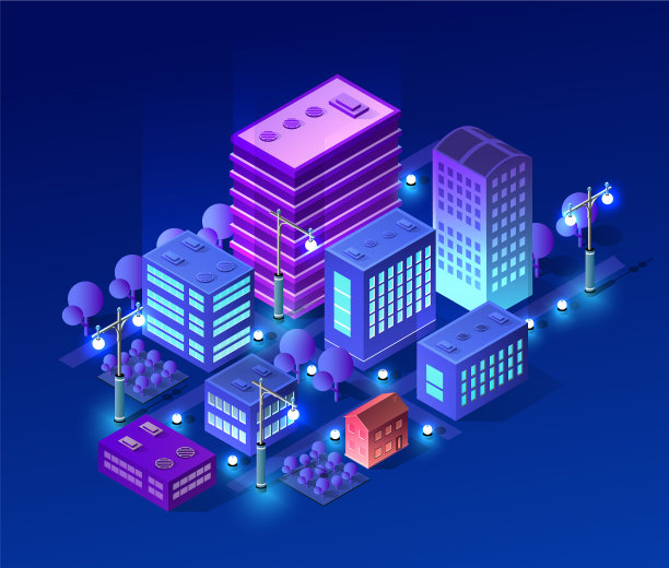 等距超城市概念图片下载