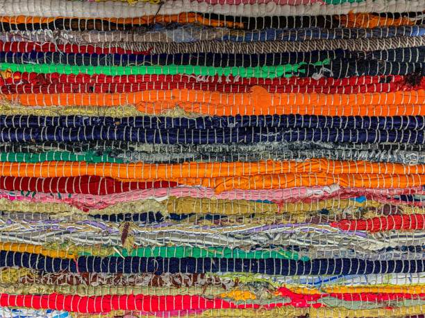 彩色纺织地毯背景。地毯质地图片下载