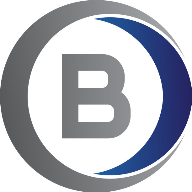 首字母b和圆圈图标标志现代图片下载