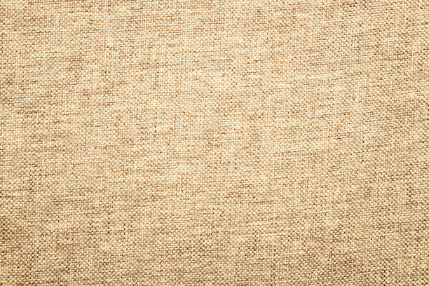 浅棕色粗麻袋质地，天然亚麻面料背景图片下载