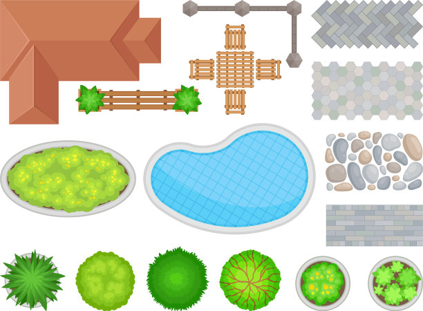 景观设计元素图片下载