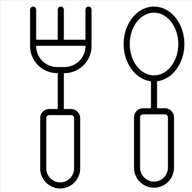 餐饮餐具图标图片下载