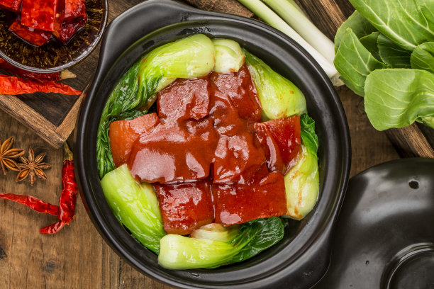 中国菜——红烧肉，豆腐乳红烧肉图片下载