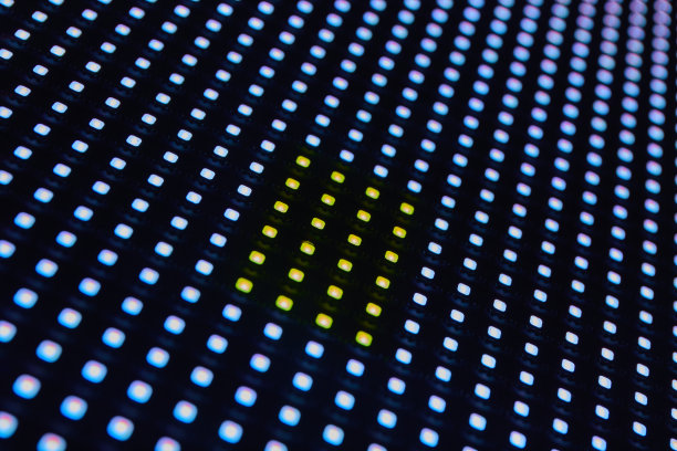 抽象数字监视器中的黄色正方形区域图片下载