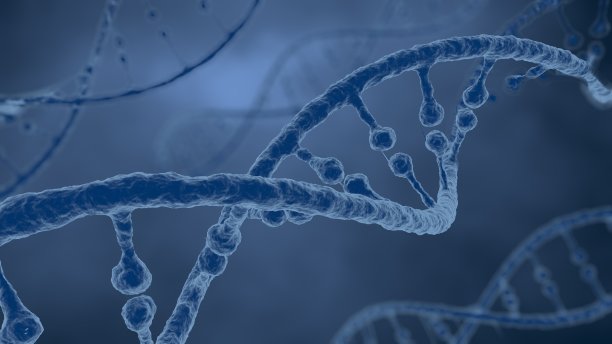 3D渲染，螺旋DNA结构图片下载