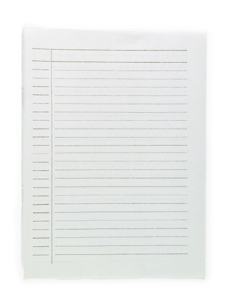 撕破的白色内衬纸关闭孤立在白色与拷贝空间图片下载