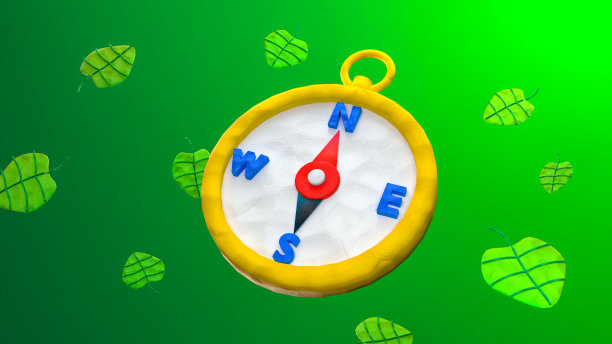 指南针的叶子图片下载