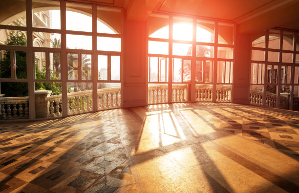 酒店大楼的空走廊图片下载