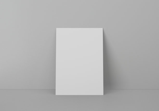 空白白色垂直矩形A4纸表模型图片下载