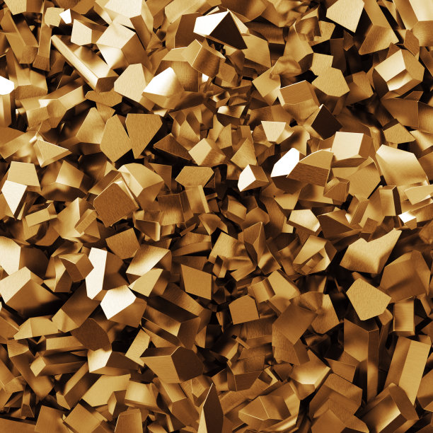 黄金的背景。刷金属质感。三维渲染图片下载