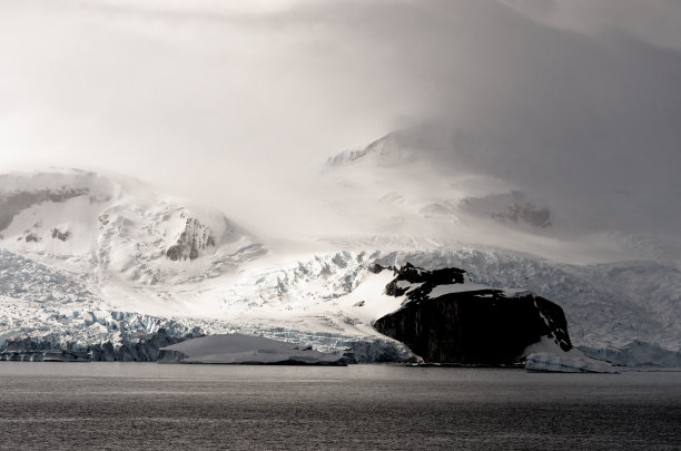 南极洲海岸线-全球变暖-冰的形成图片下载