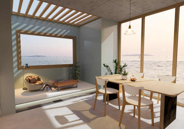 海滨别墅室内设计现代舒适的风格图片下载