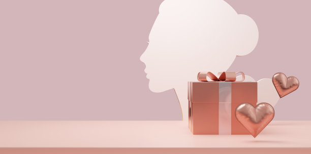 母亲节横幅背景3d渲染图片下载