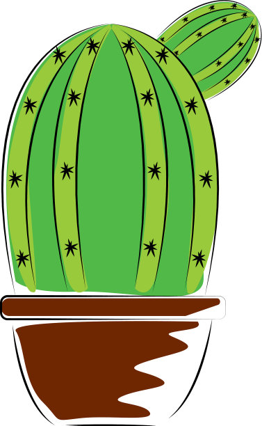 抽象的可爱的仙人掌图片下载