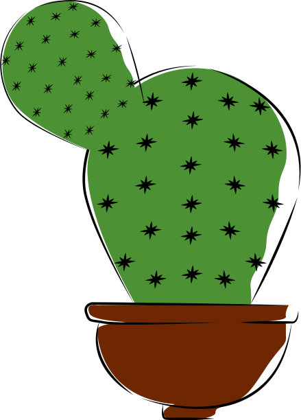 抽象的可爱的仙人掌图片下载