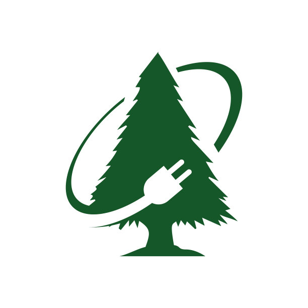 世界电力可再生绿色能源标志图片下载