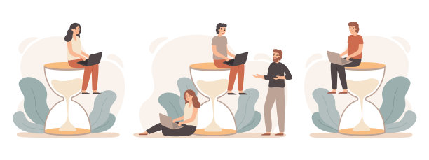 时间管理沙漏办公室经理工作图片下载