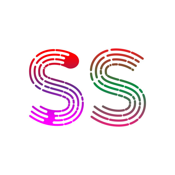 S字母艺术刷字体设计模板图片下载