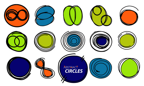 手绘圆框圆设置草图图片下载