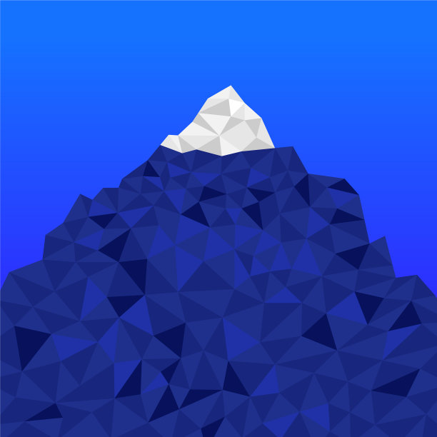 抽象山在多边形样式山图片下载