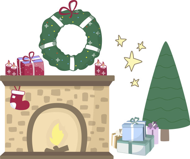 家里的壁炉要贴在室内的图片下载