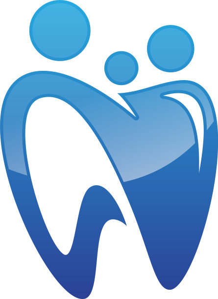 牙齿为家庭牙科保健的图标符号图片下载