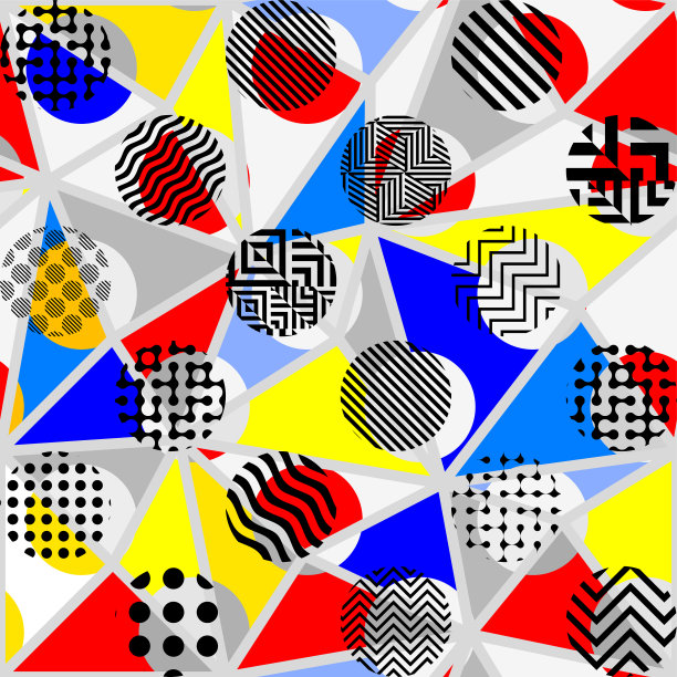 经典的圆点图案在拼接拼贴图片下载