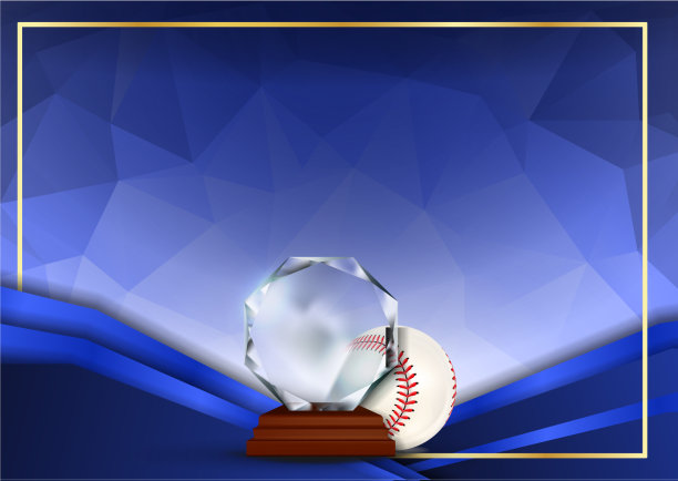 棒球比赛证书用玻璃文凭图片下载