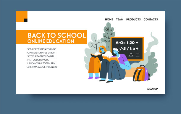 重返校园进行在线教育和学习图片下载