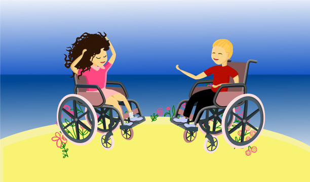 残疾儿童的社会生活图片下载