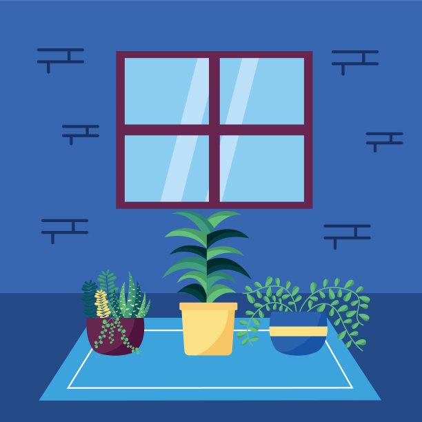 室内植物装饰设计图片下载