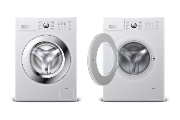 3d现实现代白色钢封闭和图片下载