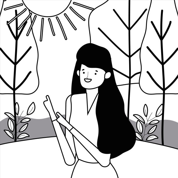 孤立的化身女性设计图片下载