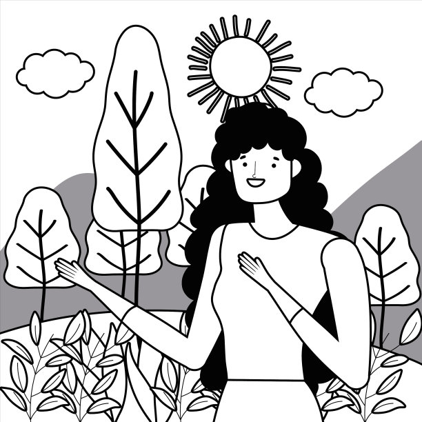 孤立的化身女性设计图片下载