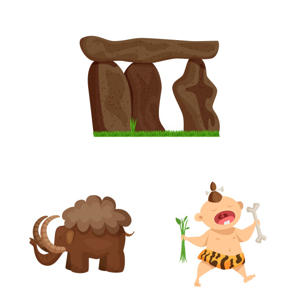 古代和时代的标志集图片下载