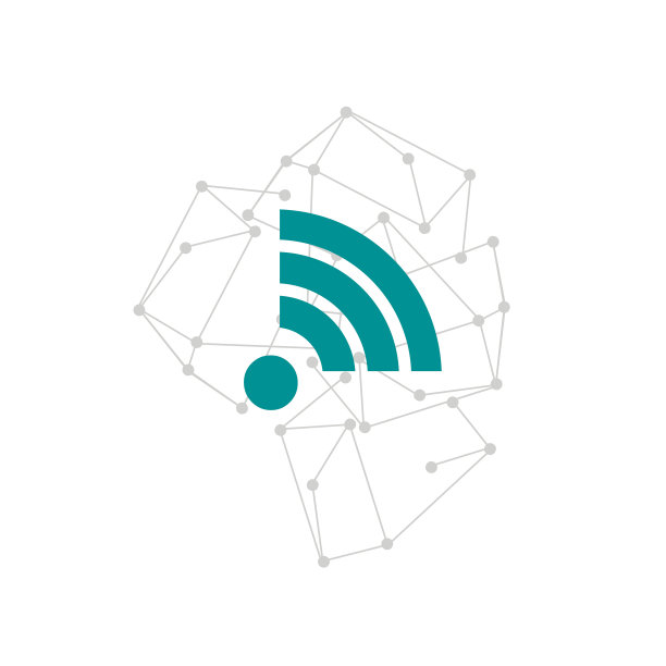 扁平现代连接点Logo设计图片下载