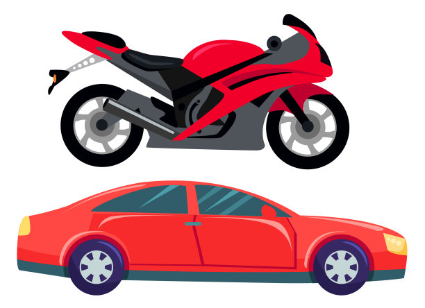 运动汽车和摩托车运输车辆图片下载