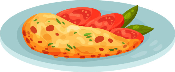 西红柿煎蛋卷图片下载