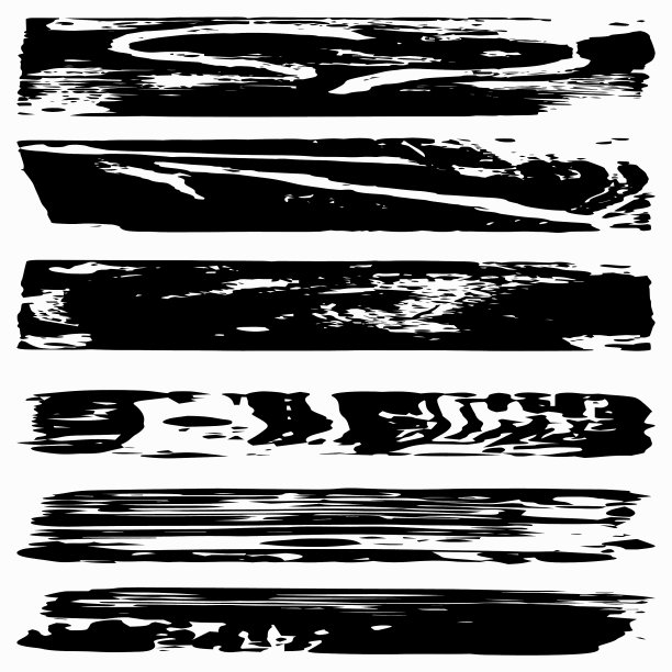 设置黑色垃圾摇滚设计元素图片下载