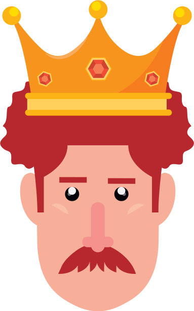 戴王冠的脸人图片下载