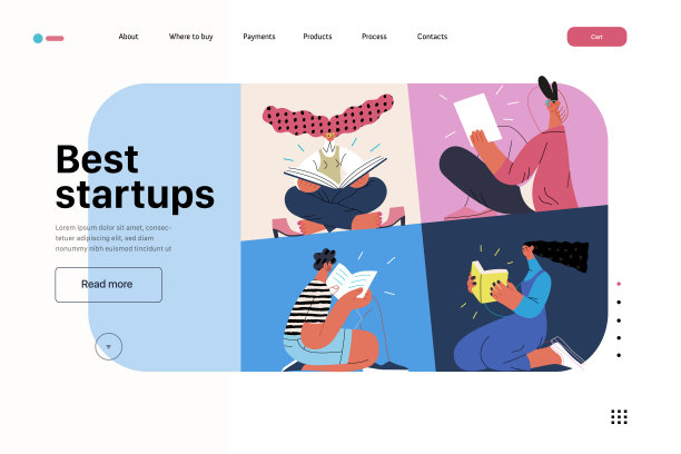 启动插图，网站登陆模板。建立新业务的概念图片下载