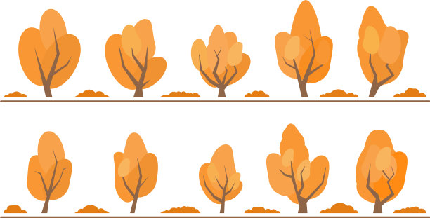 秋天的树组图片下载