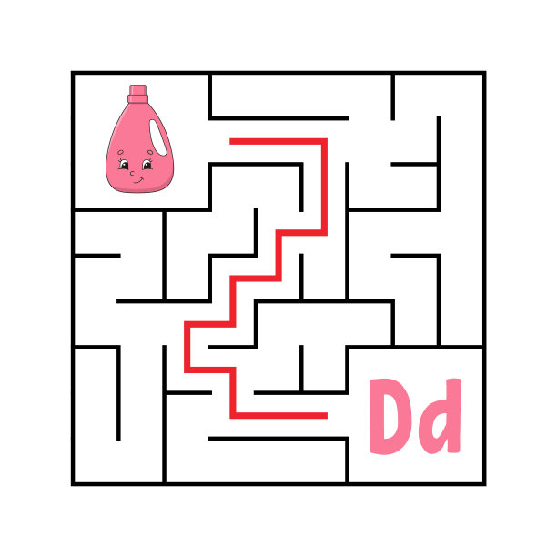 方形迷宫游戏，适合小朋友玩有趣的方形图片下载