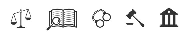 法律与判决图标集（矢量图）图片下载