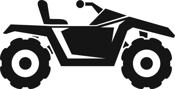 泥土四方自行车图标风格简单图片下载