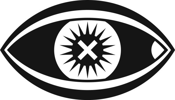 混淆人眼图标的简单风格图片下载