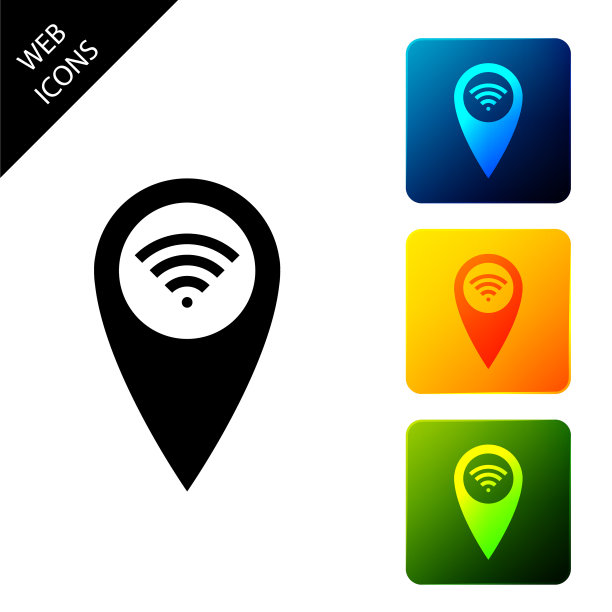 WiFi网络信号指针地图图片下载
