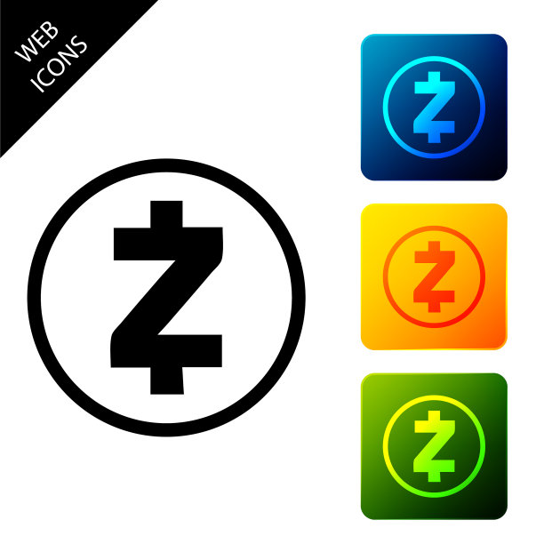 加密货币Zcash ZEC隔离图标图片下载