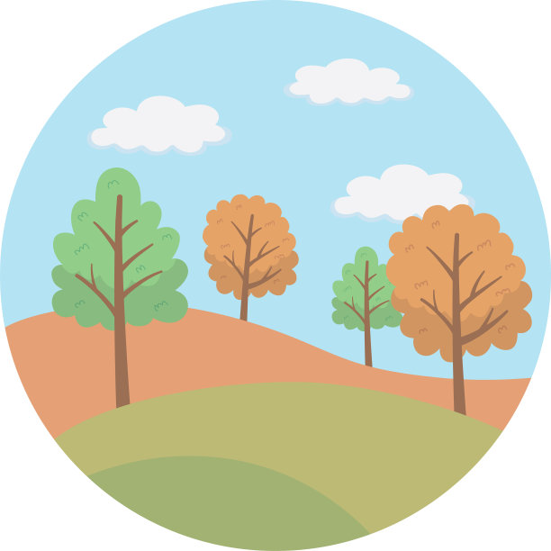 摘要和季节树设计图片下载